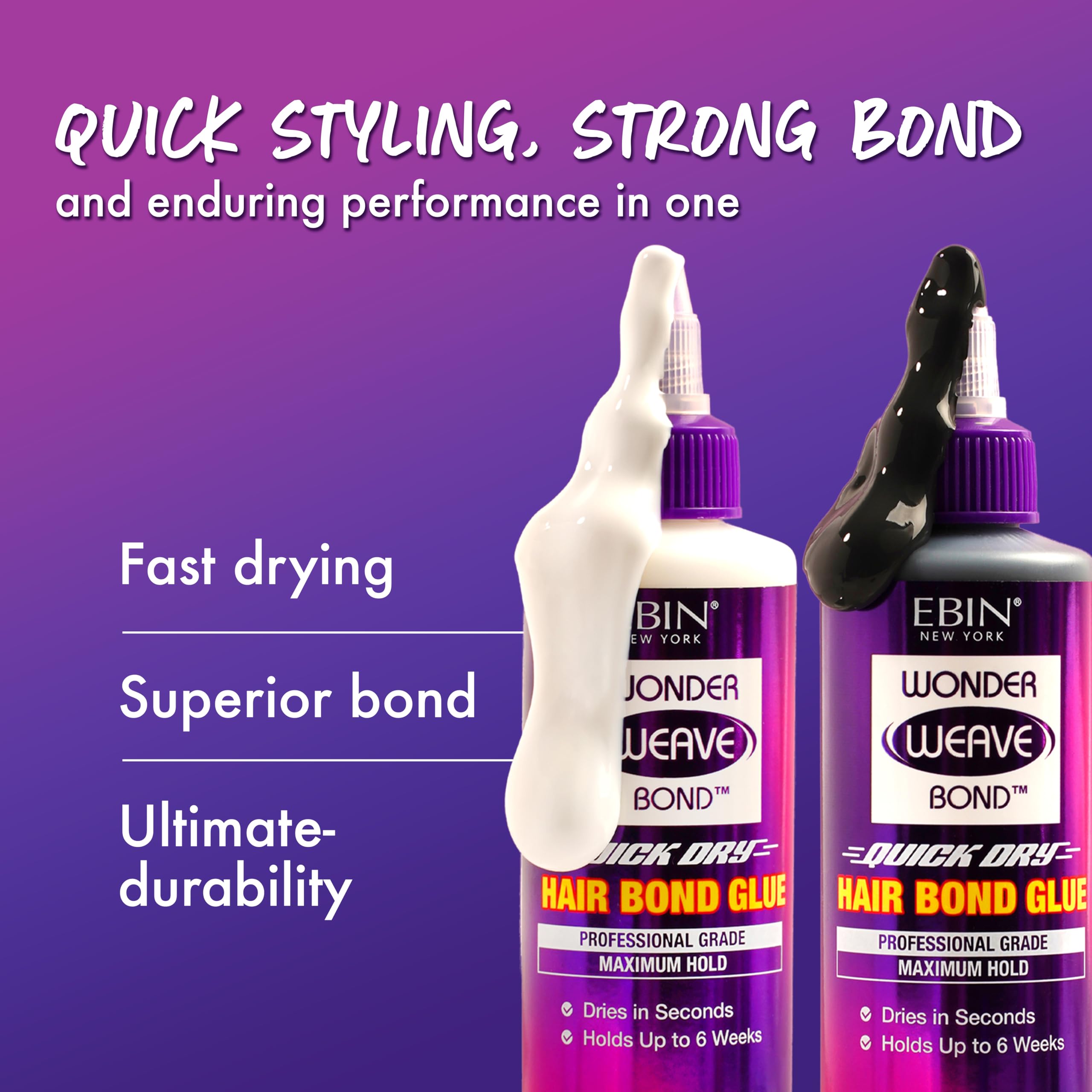 EBIN Wonder Weave Bond Quick Dry Hair Bond Glue - Clear - Image 4