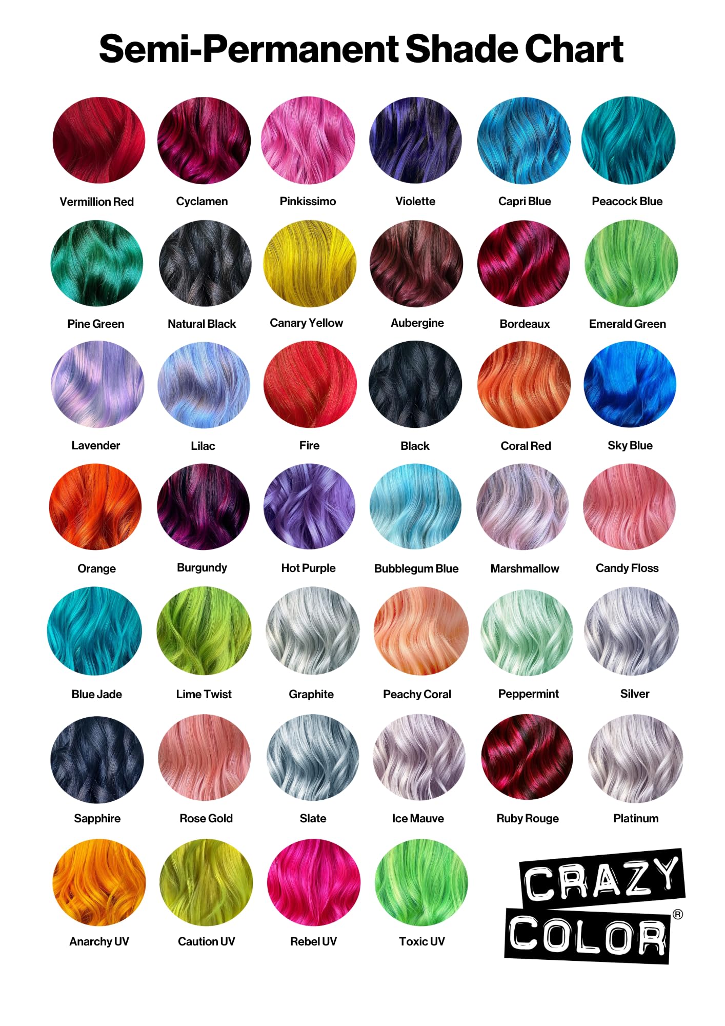Crazy Color Semi-Permanent Hair Dye - 100ml - Image 6