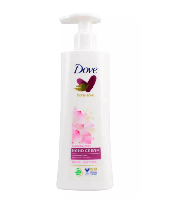 Dove Glowing Care Hand Cream with Pump - 250ml