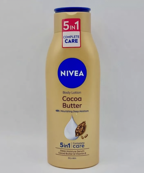 NIVEA Cocoa Butter Body Lotion – 48-Hour Deep Hydration & Glow