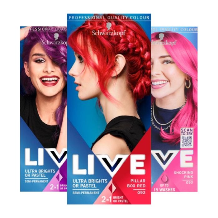 Schwarzkopf LIVE Intense Color Permanent Hair Dye
