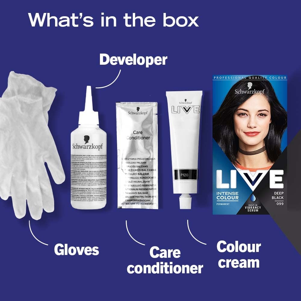 Schwarzkopf LIVE Intense Color Permanent Hair Dye - Image 3